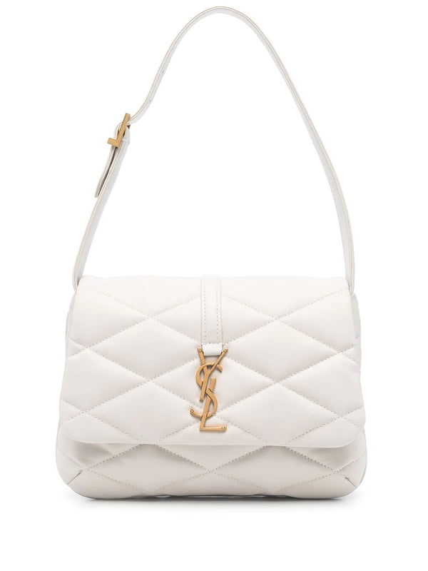 Ysl shoulder best sale bag white