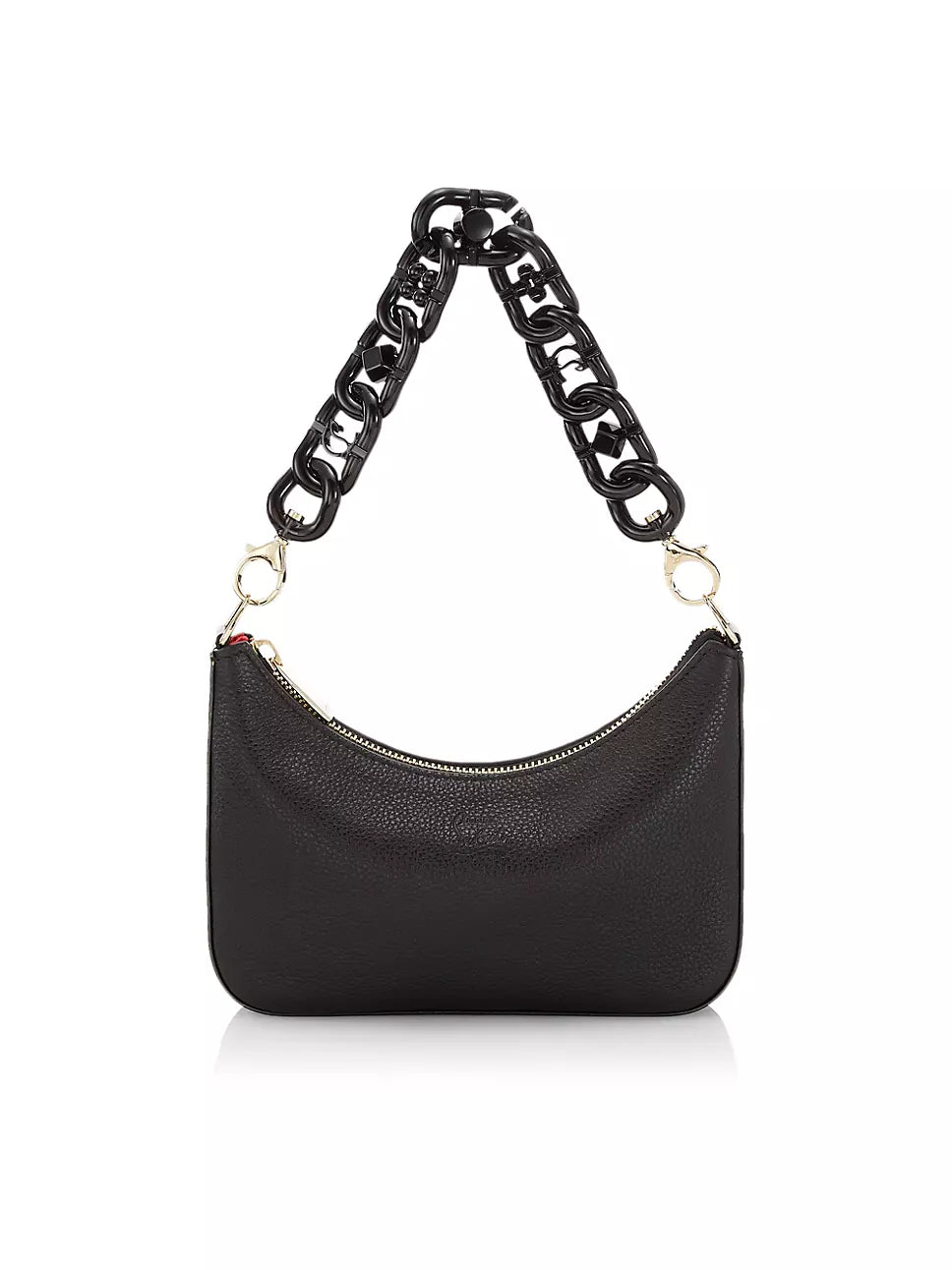 SHEIN Patent Leather Purse Crossbody Hand Chain Black White Brown Medium  Handbag