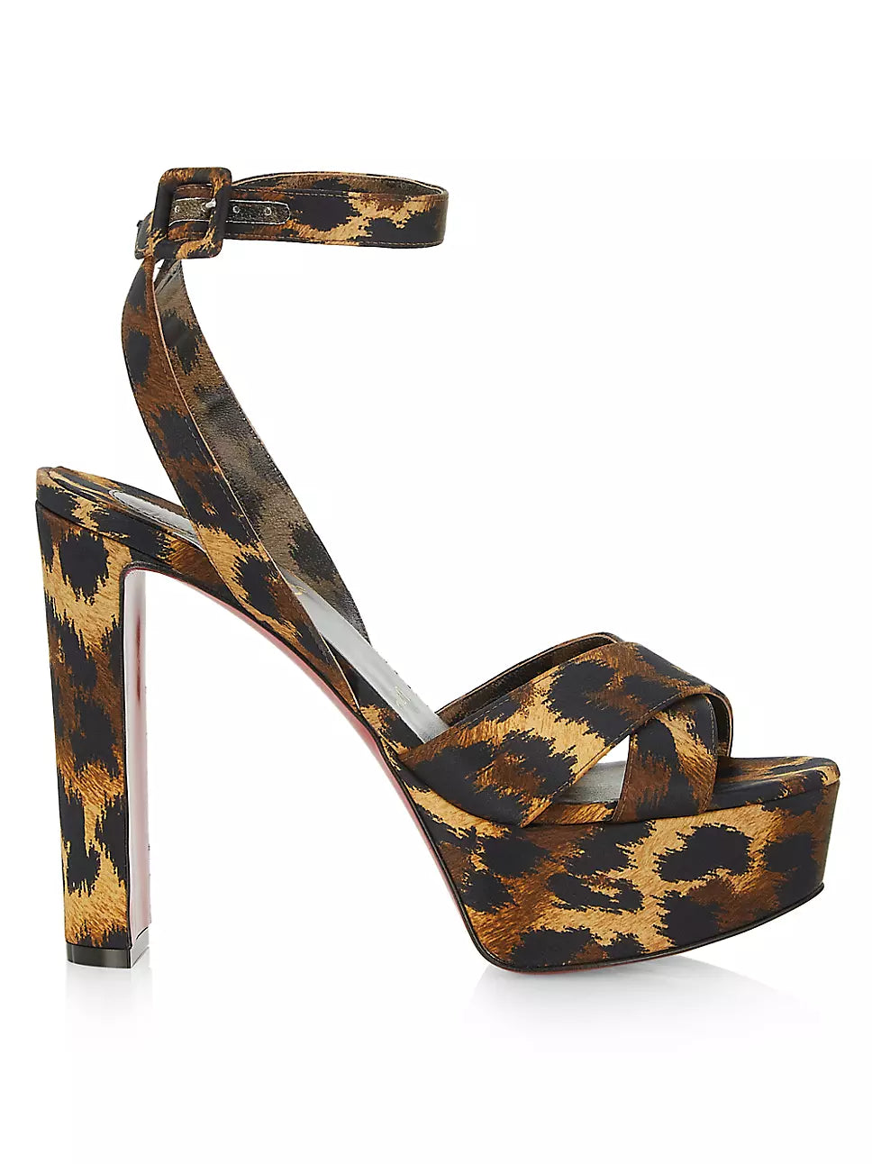 Penny Donna Leopard Print Loafers in Brown - Christian Louboutin