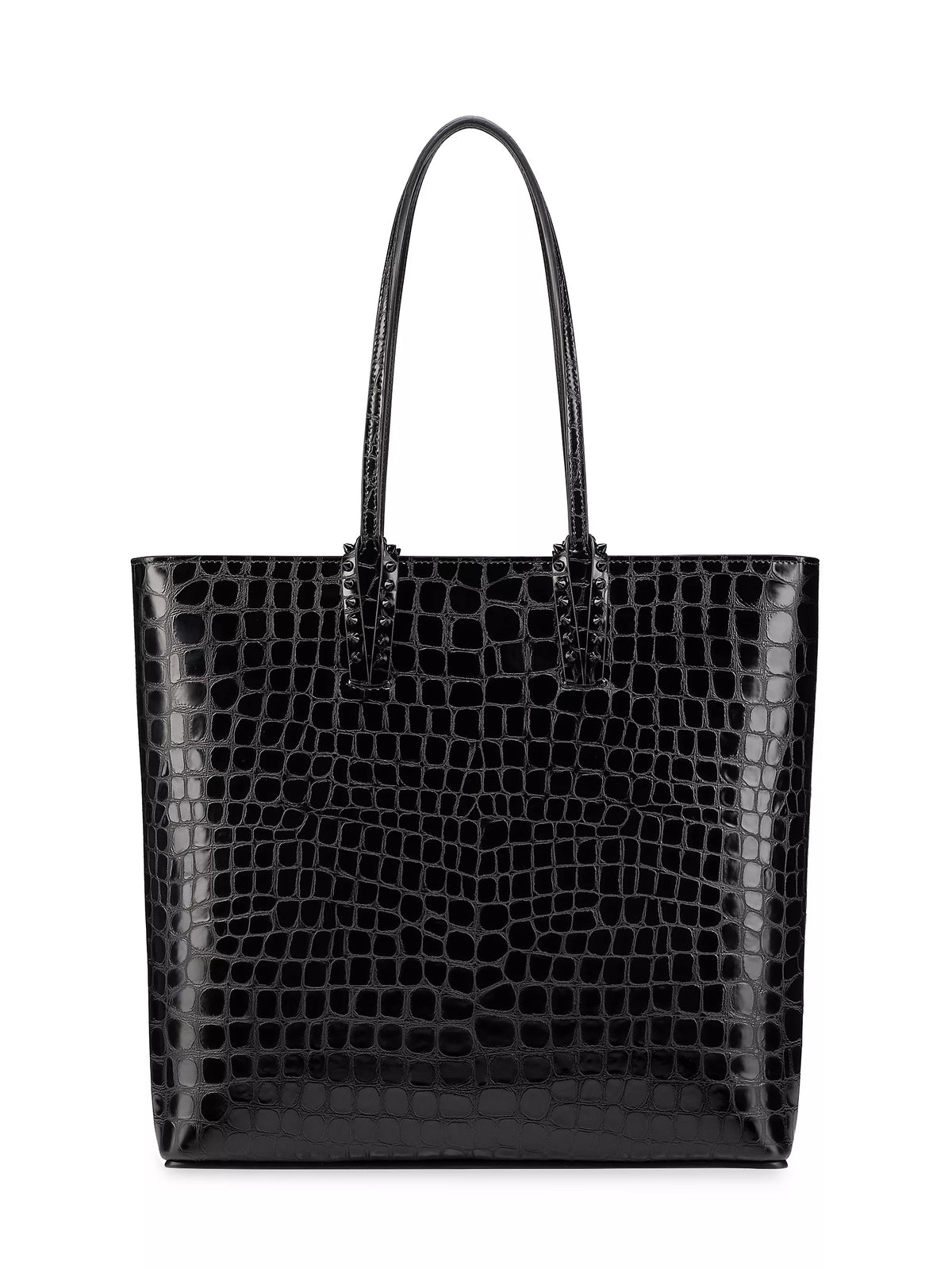 Christian Louboutin Cabata Zipped Croc Print Tote