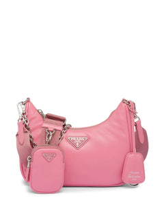 Prada 2005 Mini Sac Alabaster Pink in Re-Nylon with Silver-tone - US