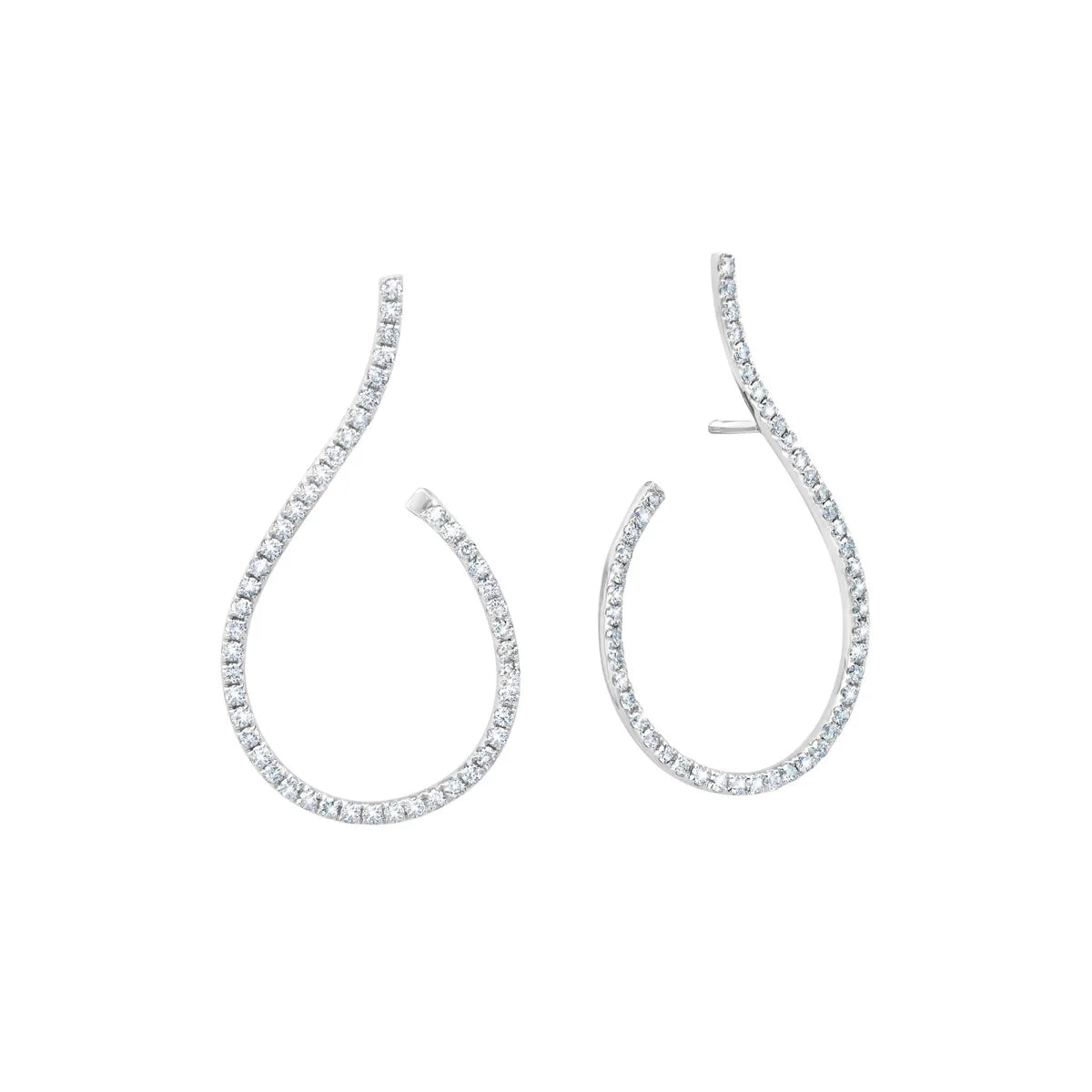 Graziela Mega Swirl Earring White Gold