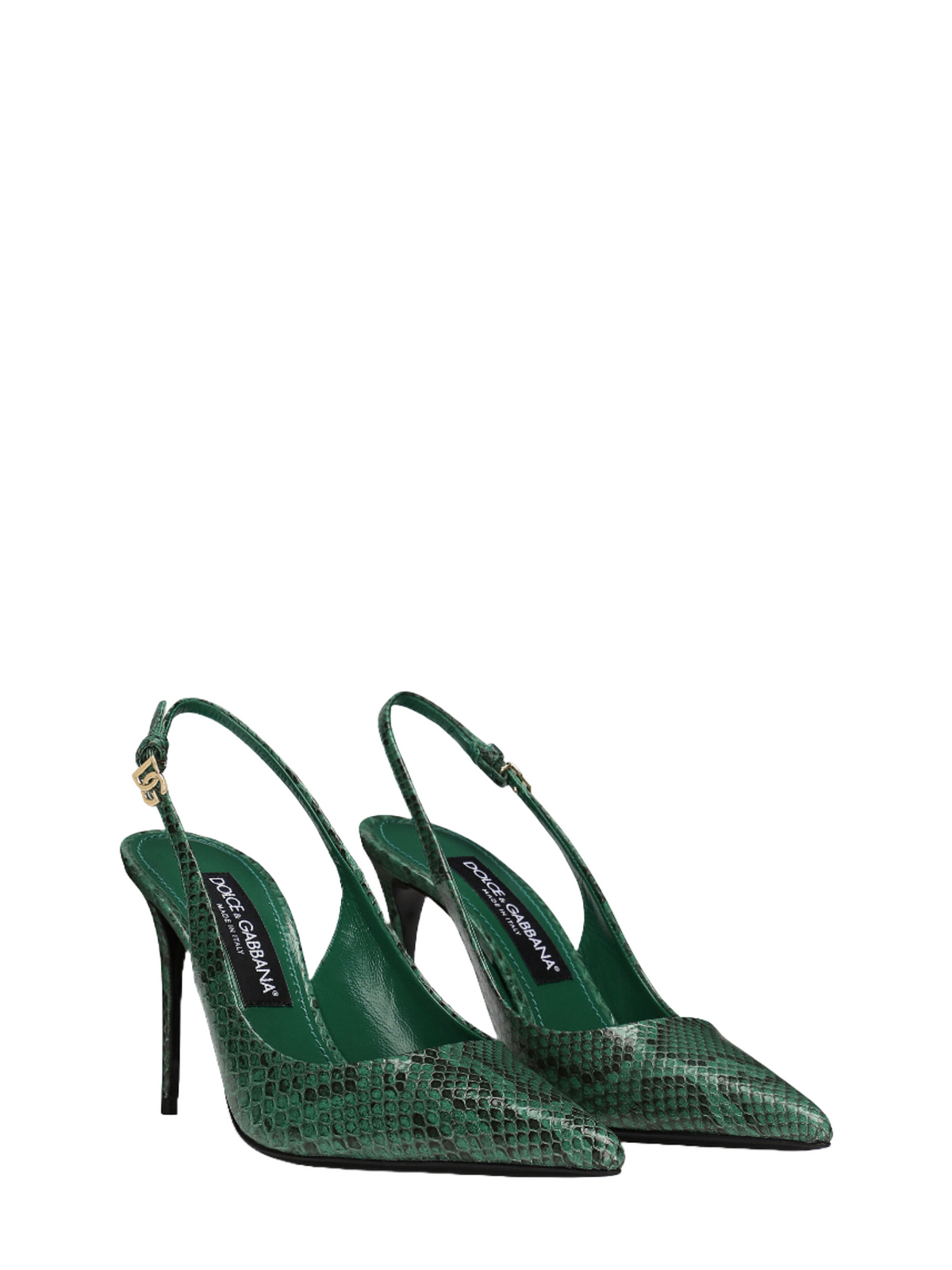 Dolce &amp; Gabbana Python Slingback Pump