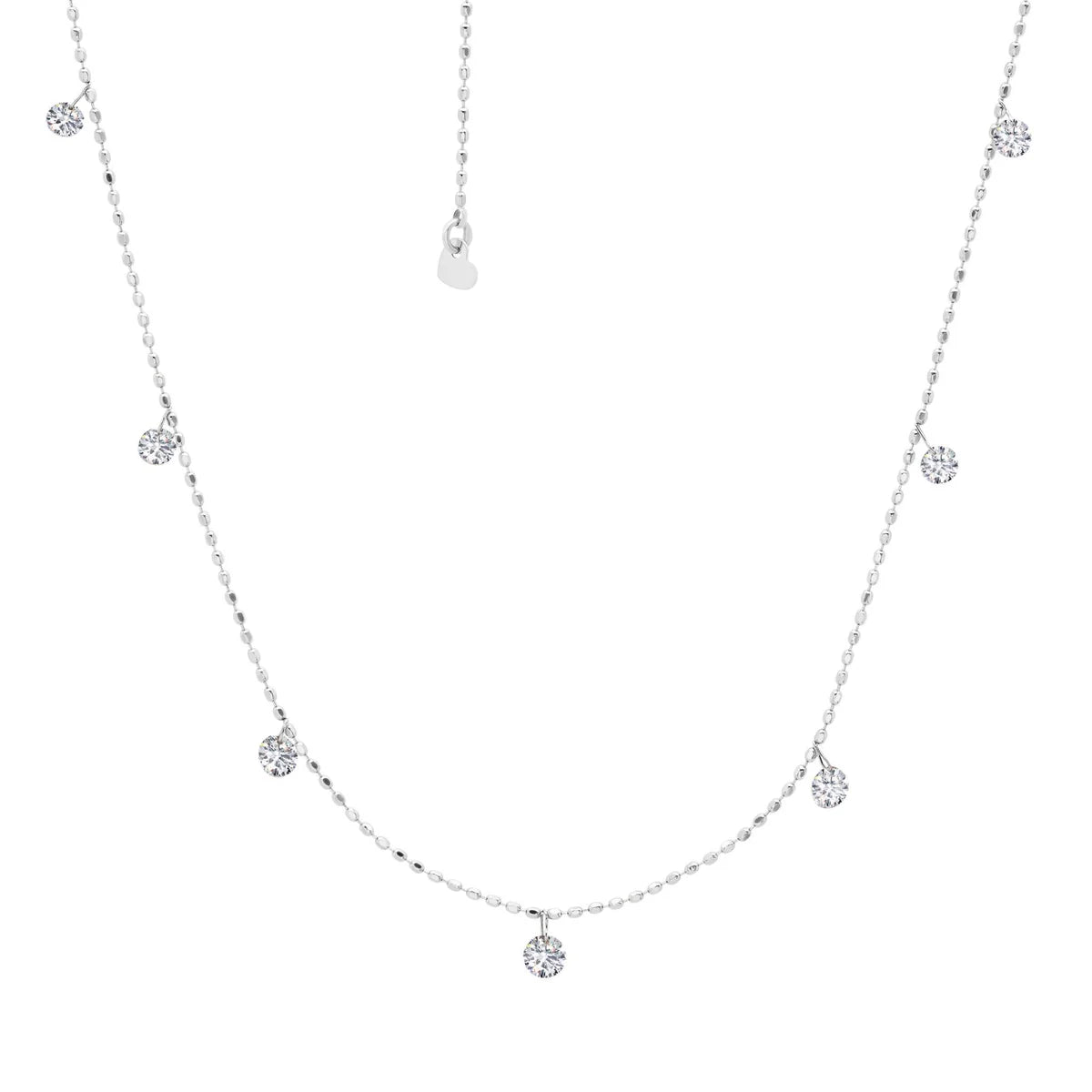 Graziela Tiny Floating Neck in White Gold