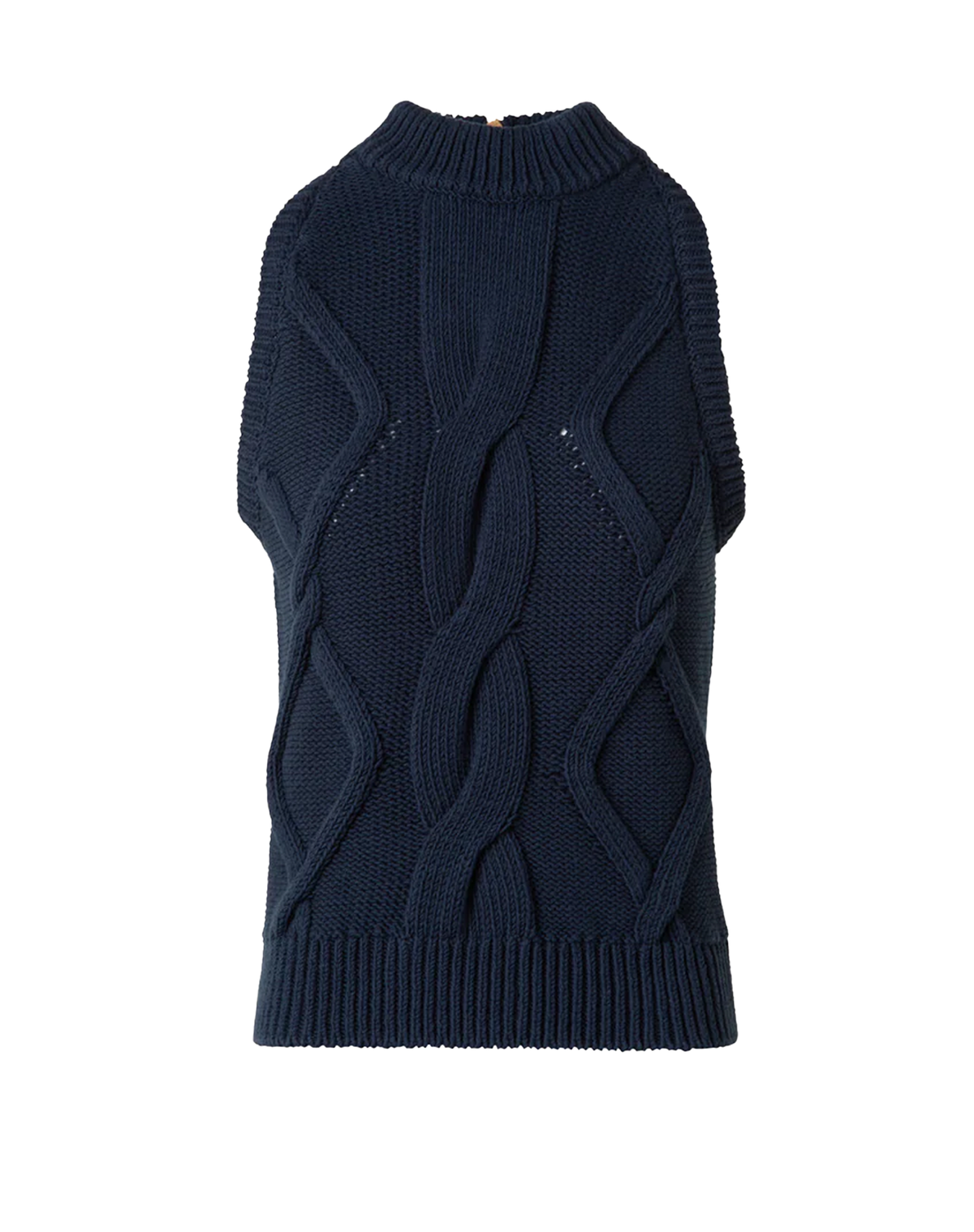 AKRIS punto Chunky Cotton Cable Knit Top