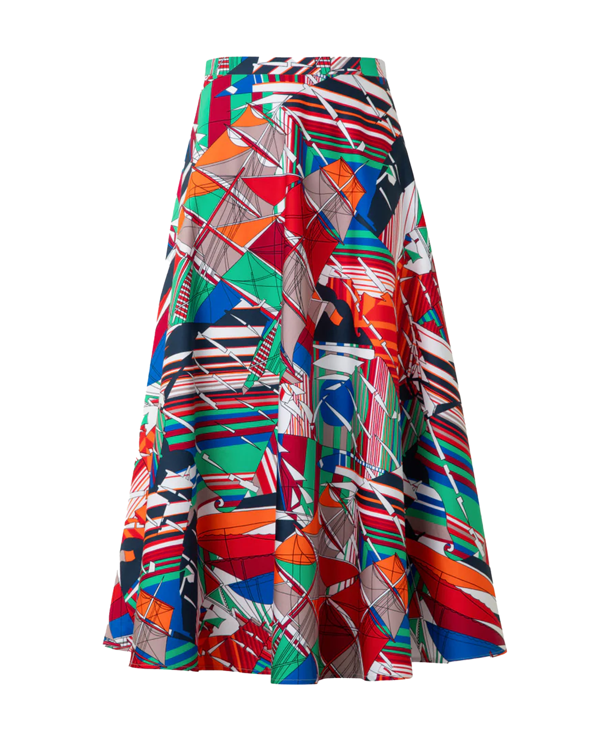 AKRIS punto Flared Midi Skirt