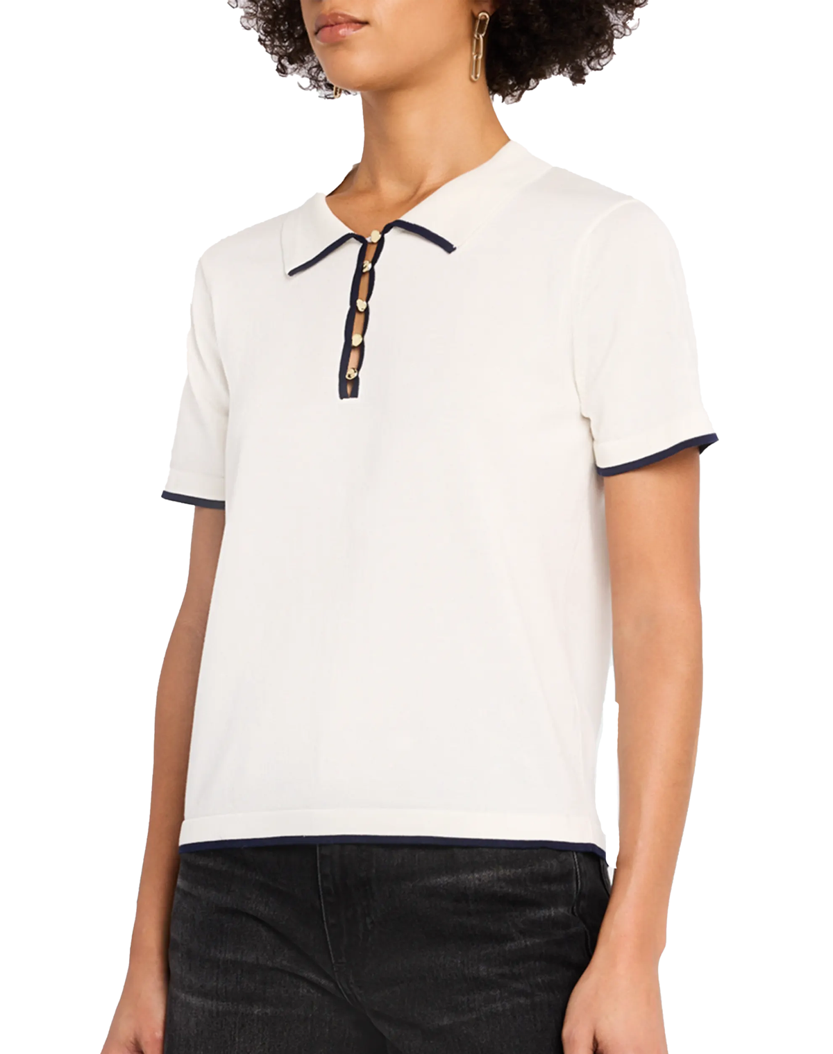 FRAME Sport Polo Top