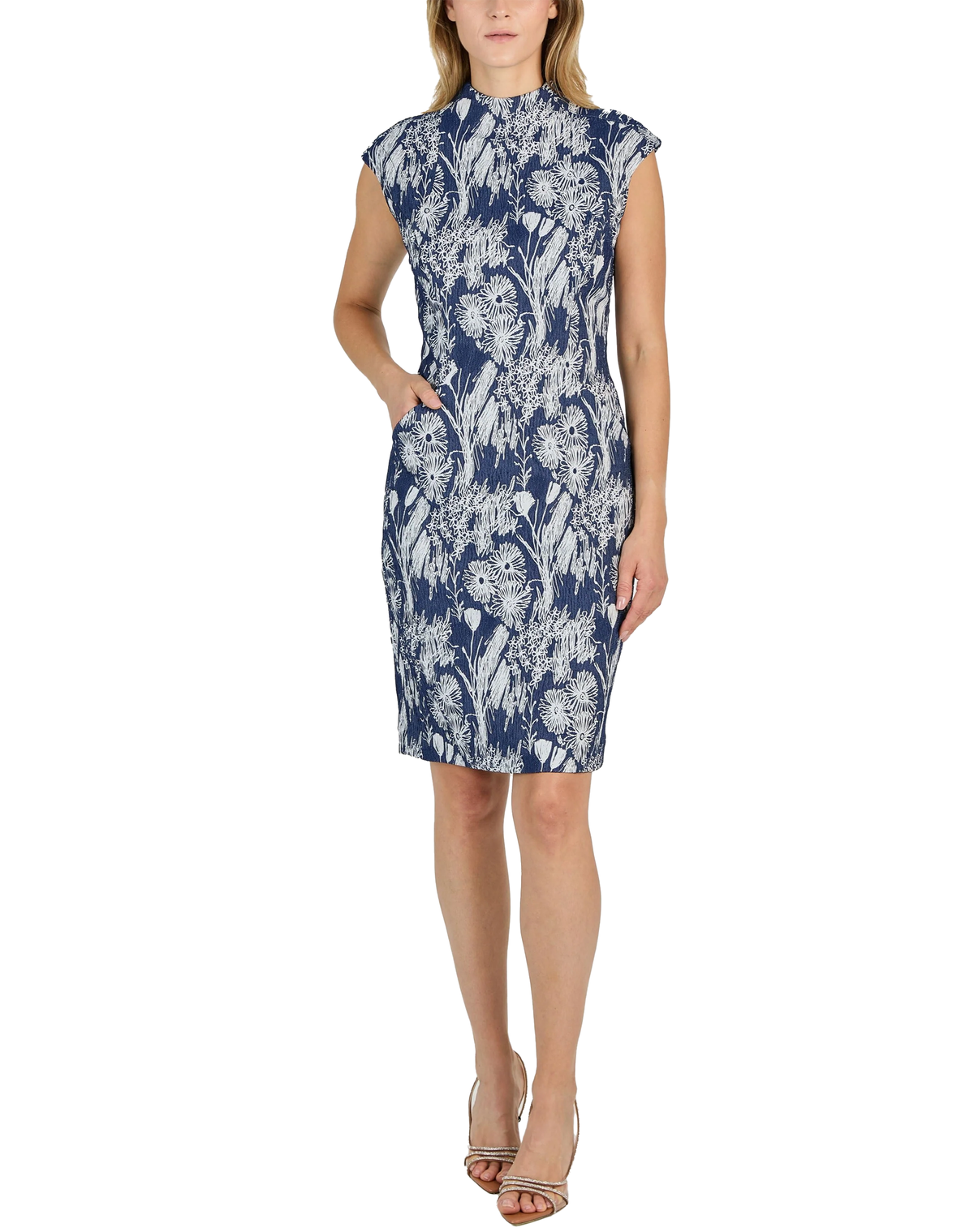 HILTON HOLLIS BOTANICO JACQUARD DRESS