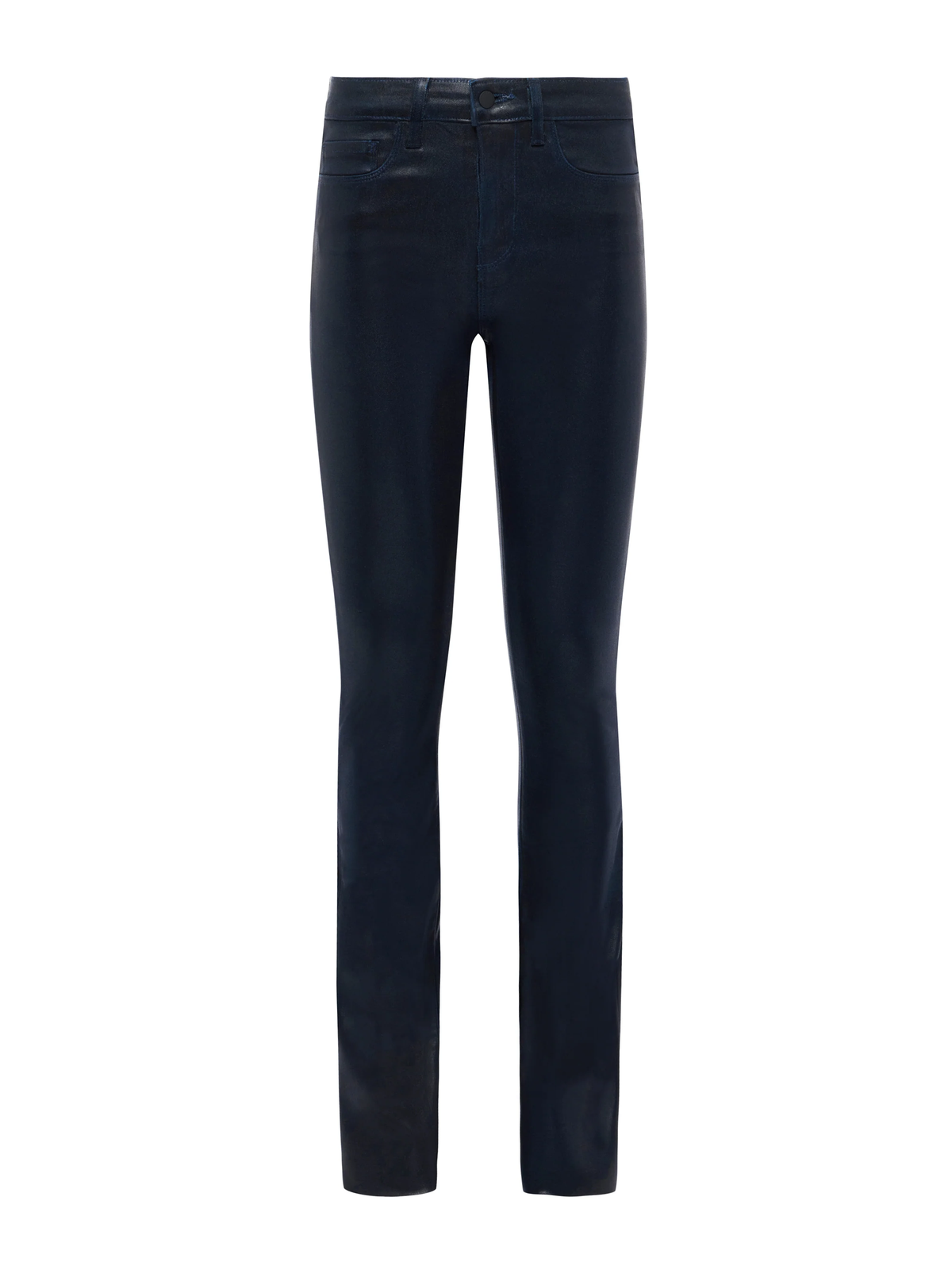 L&#39;AGENCE Ruth Coated Straight-Leg Jean