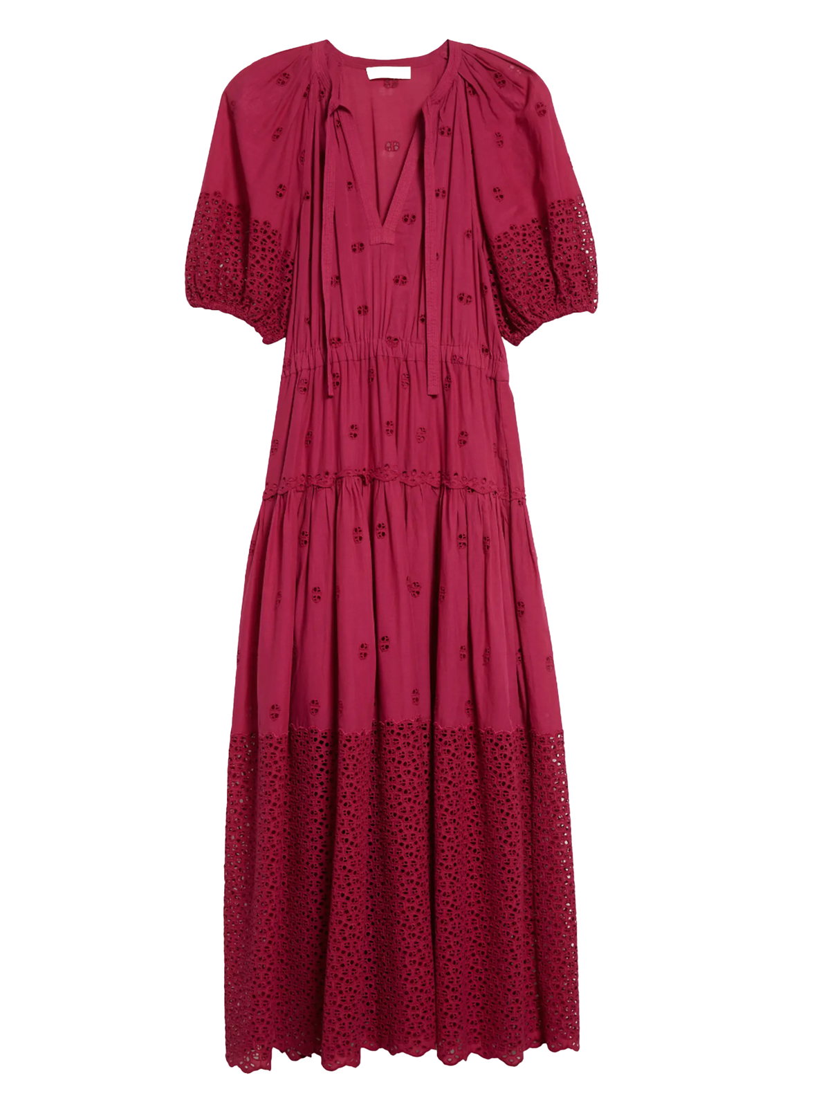 Ulla Johnson Nova Eyelet Puff Sleeve Dress