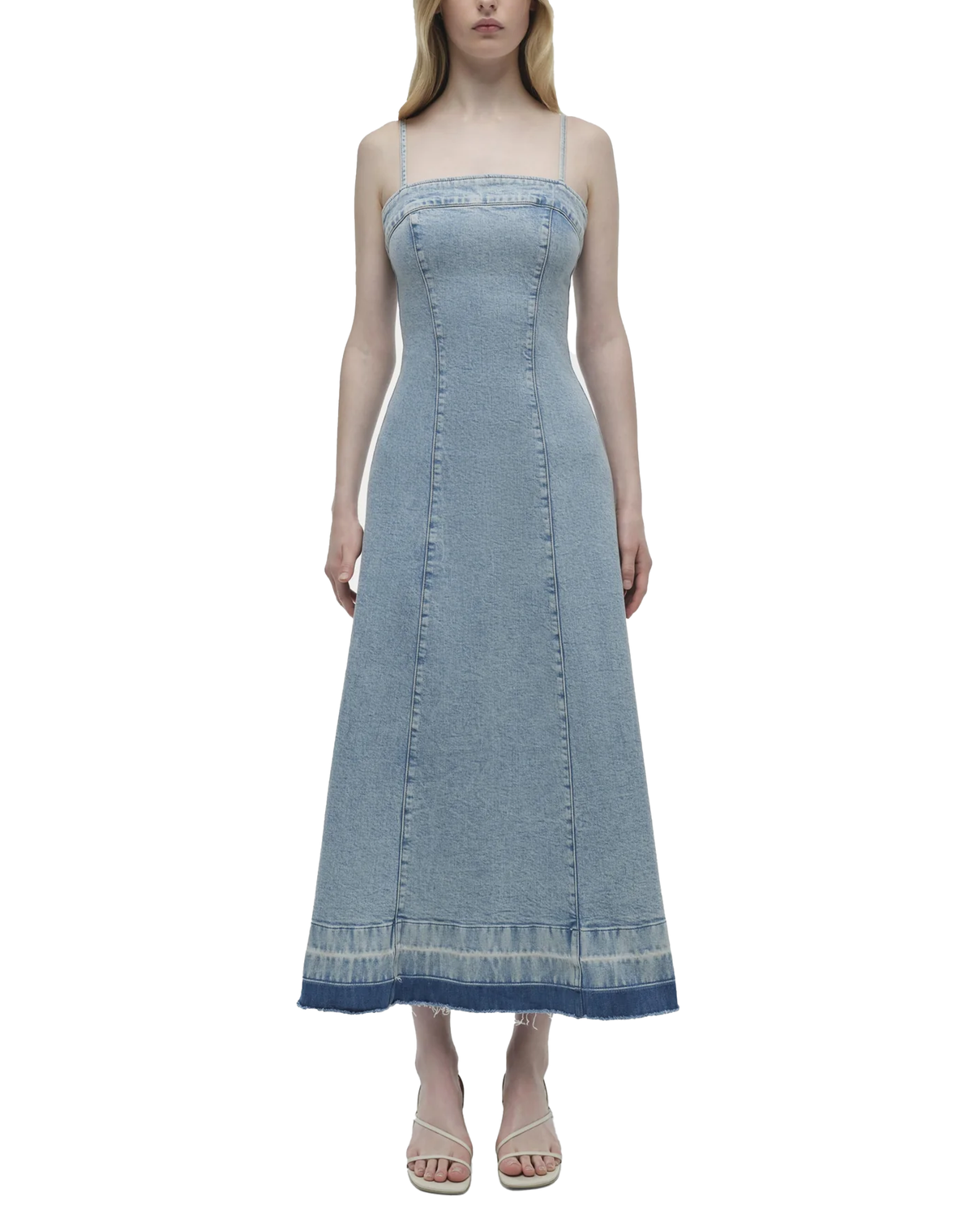 SIMKHAI Clarissa Denim Midi Dress