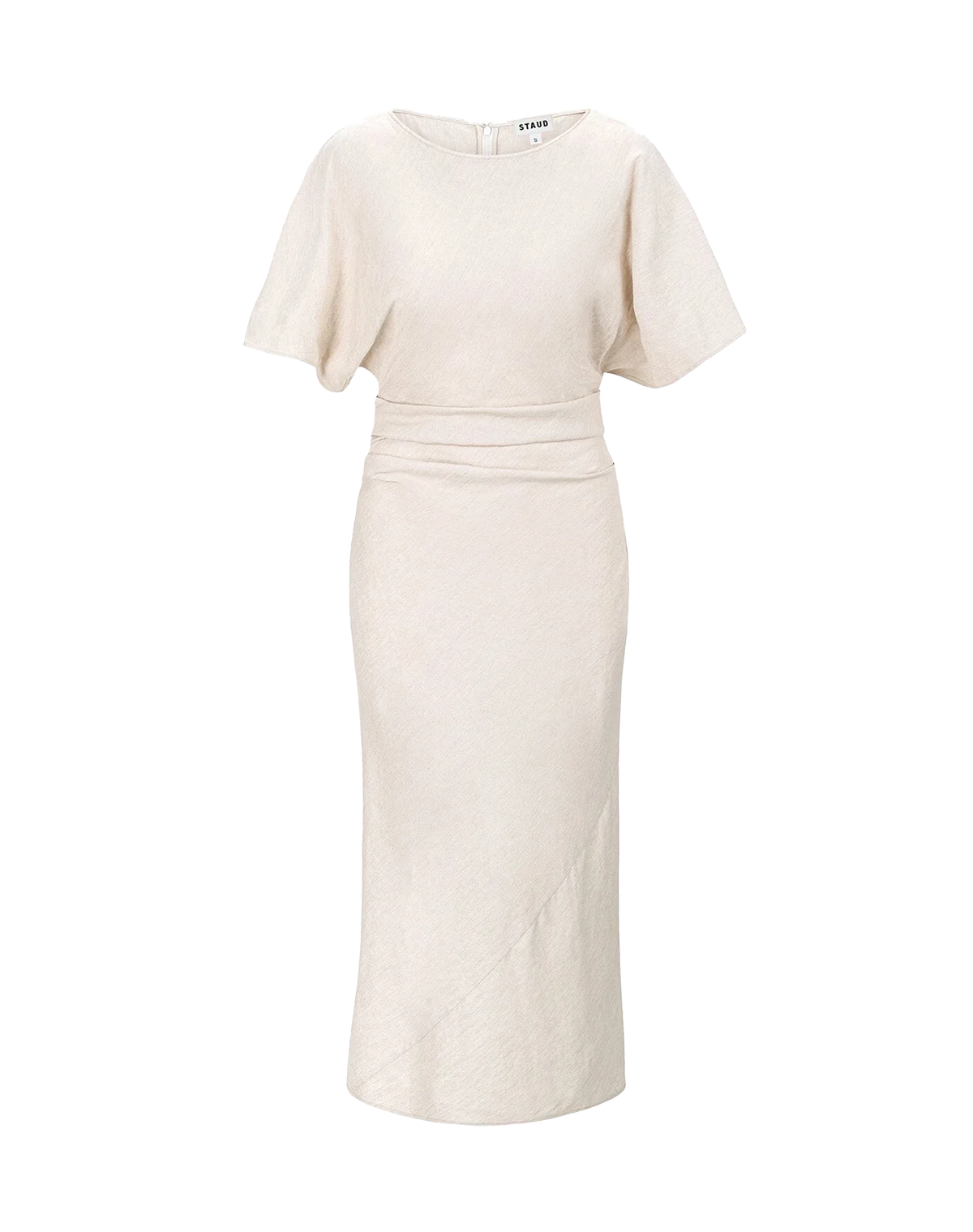 STAUD Amelie Linen Dress