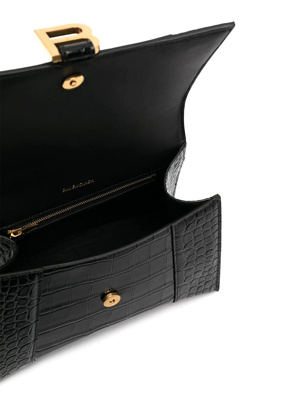 Túi Nữ Balenciaga XX Crocodile Shoulder Bag Black 6956452108X1000   LUXITY