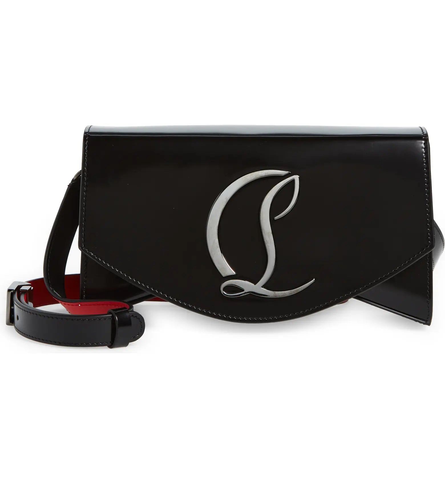 Christian Louboutin Loubi54 Patent Leather Shoulder Bag