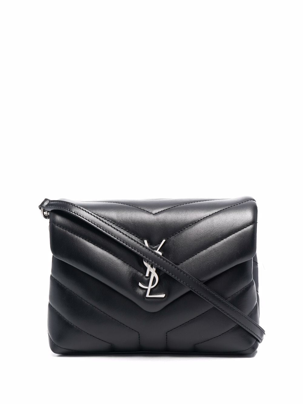Saint Laurent Loulou Medium YSL Matelasse Calfskin Flap-Top Shoulder Bag